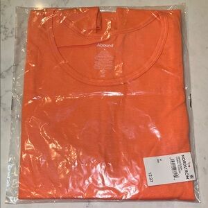 NWT Abound Bright Orange Summer Tank Top Vibrant Casual Wear